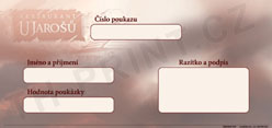 Dárková poukázka velikosti DL - zadní strana.
